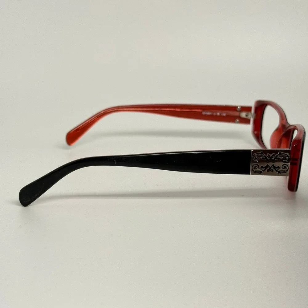Elizabeth Arden EA 5071 2 Black Red Rectangular Eyeglass Frames 54-18-135